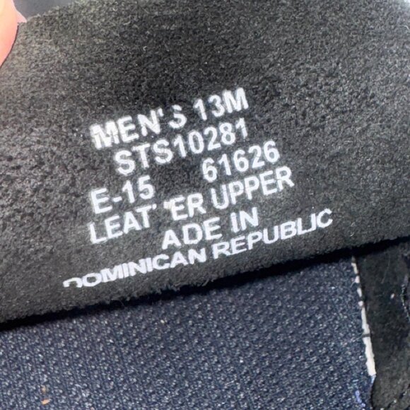 Sperry Top-Sider Men's Leeward 2 Eye Boat Shoe Black Leather Size 13 M - Picture 8 of 9